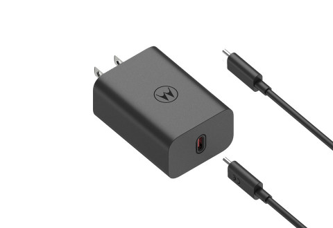 Motorola TurboPower 68W Wall Charger, 1m C-C cable, Black - Galeria zdjęcie 2