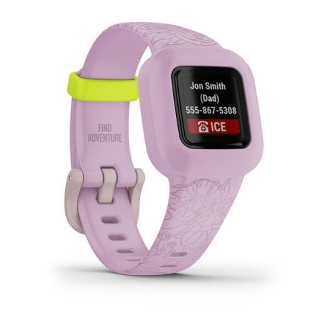 Garmin Vívofit jr. 3 Lilac Floral - Galeria zdjęcie 2