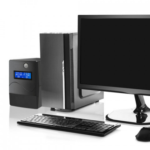 QOLTEC ZASILACZ AWARYJNY UPS 450VA | 240W | LCD - Galeria zdjęcie 4