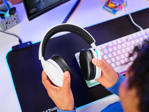 Słuchawki gamingowe Trust GXT 491W FAYZO WIRELESS White (25304) - Galeria zdjęcie 10