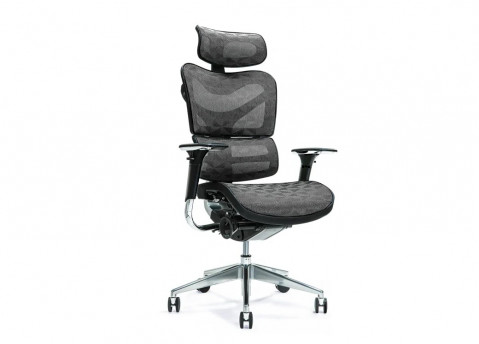 Ergonomiczny fotel biurowy ERGO 700 czarny - Galeria zdjęcie 1