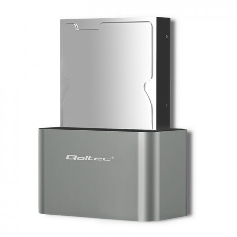 QOLTEC STACJA DOKUJĄCA HDD/SSD | 2.5"/3.5" SATA - Galeria zdjęcie 1