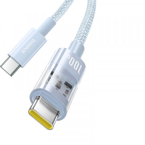Kabel Baseus Gem Typ C-Typ C 100W 2m (niebieski) - Galeria zdjęcie 2