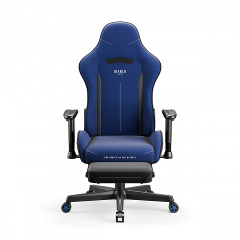 Fotel gamingowy DIABLO X-ST4RTER fotel granatowy - Galeria zdjęcie 1