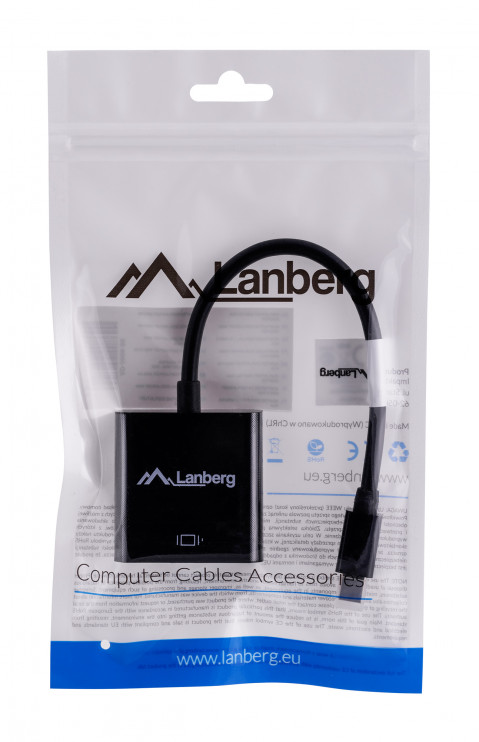 Lanberg adapter mini Displayport(M)->VGA(F) na kablu - Galeria zdjęcie 5
