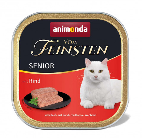 ANIMONDA Vom Feinsten Senior Wołowina - mokra karma dla kota - 100g - Galeria zdjęcie 1
