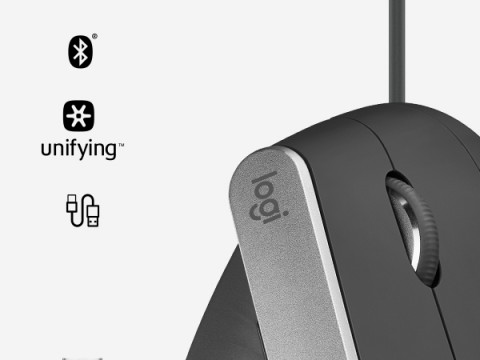 MYSZ LOGITECH MX Vertical Advanced Ergo Graphite - Galeria zdjęcie 4