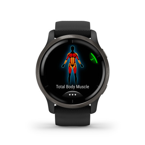 Zegarek Garmin Venu 2 (45 mm) Slate Stainless Steel Bezel / Black Case / Silicone Band - Galeria zdjęcie 30