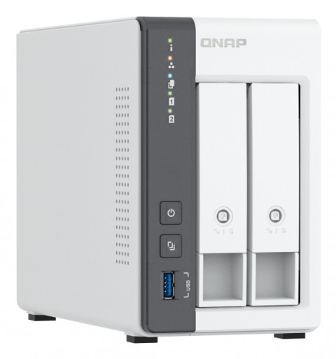 Qnap TS-216G, Tower, 2 x 2.5"/3.5" SATA, ARM 2.0GHz Quad core, 4GB, 1 x 2.5GbE + 1 x GbE, External adapter (PSU) - Galeria zdjęcie 3