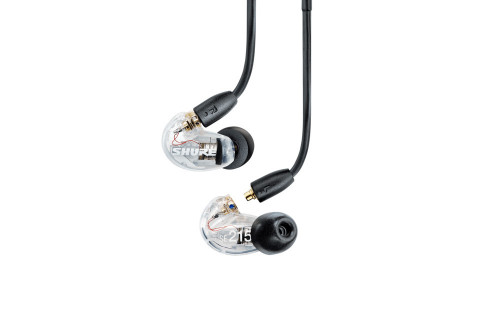 Shure SE215DYCL+UNI-EFS - Słuchawki douszne AONIC215 z pojedynczym przetwornikiem i kablem 3.5mm (przezroczyste) - Galeria zdjęcie 1
