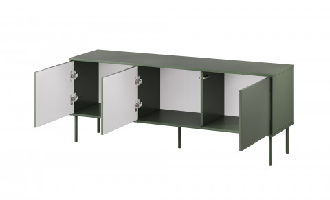 Szafka RTV 3D TRESSE 150x40x55 zieleń mat - Galeria zdjęcie 2