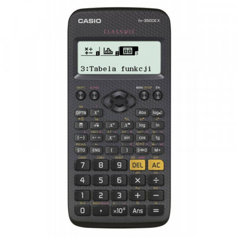 CASIO KALKULATOR NAUKOWY FX-350CEX, 379 FUNKCJI, 77X166MM, CZARNY - Galeria zdjęcie 1