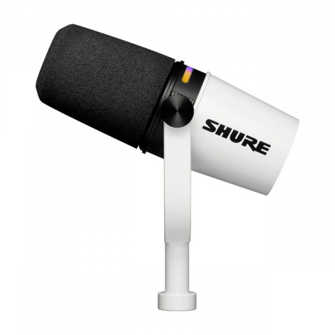 Shure MV7+-W - Mikrofon lektorski/wokalny ze złączem XLR/USB-C Biały - Galeria zdjęcie 2