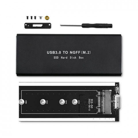 QOLTEC OBUDOWA DO DYSKÓW SSD M.2 SATA | NGFF | USB - Galeria zdjęcie 5