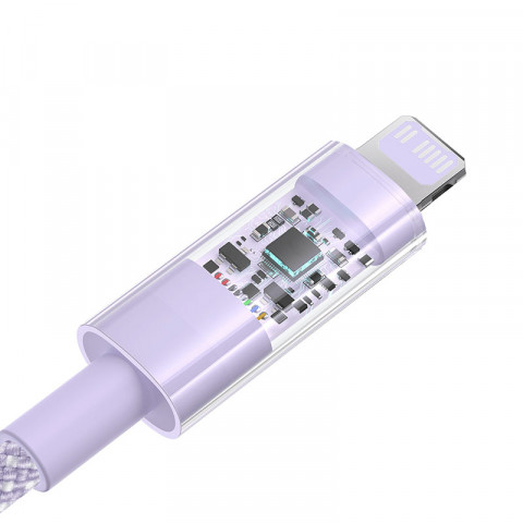 Kabel Baseus Gem USB C-IP 20W 1m (fioletowy) - Galeria zdjęcie 3