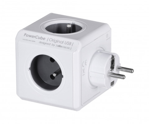 Allocacoc Przedłużacz PowerCube Original USB Grey - Galeria zdjęcie 1