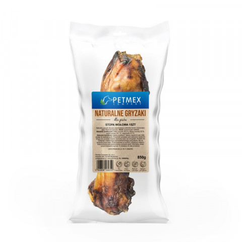 PETMEX Stopa Naturalna wołowa 30 cm - gryzak dla psa - 850 g - Galeria zdjęcie 1