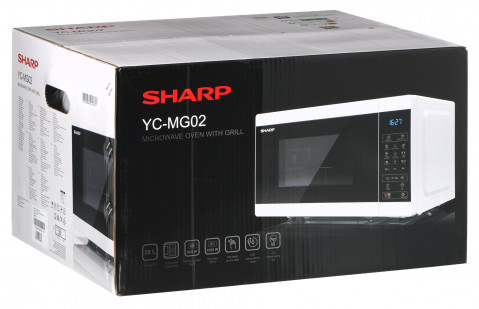 Kuchenka mikrofalowa SHARP YC-MG02EW - Galeria zdjęcie 9
