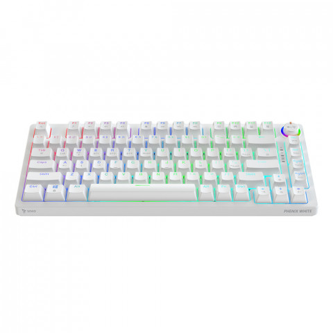 SAVIO KLAWIATURA MECHANICZNA PHENIX WHITE RED ABS - Galeria zdjęcie 2