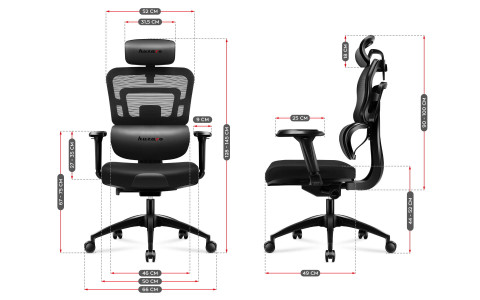 Fotel gamingowy Huzaro Combat 7.0 Black - Galeria zdjęcie 8
