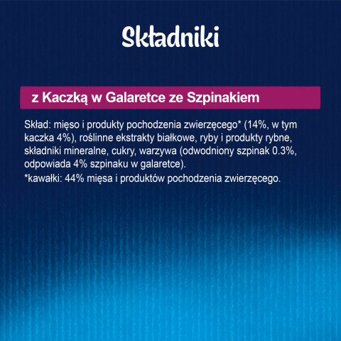 PURINA Felix Sensations Jellies z kaczką w galaretce ze szpinakiem - mokra karma dla kota - saszetka 85 g - Galeria zdjęcie 4