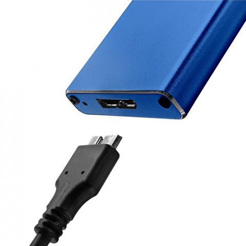 QOLTEC OBUDOWA NA DYSK M.2 SSD | SATA | NGFF | USB - Galeria zdjęcie 4