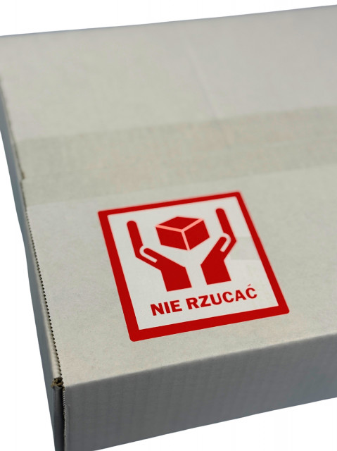 BSTech Etykieta samoprzylepna "NIE RZUCAĆ" 80x80 1000 szt - Galeria zdjęcie 6