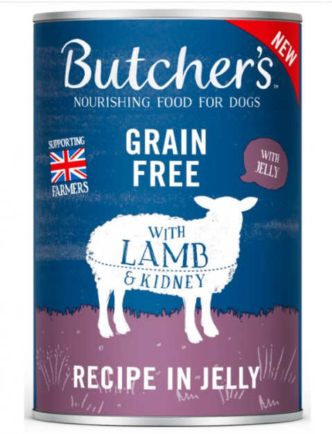 BUTCHER'S Original Recipe in Jelly Jagnięcina w galaretce - mokra karma dla psa - 24x400g - Galeria zdjęcie 3