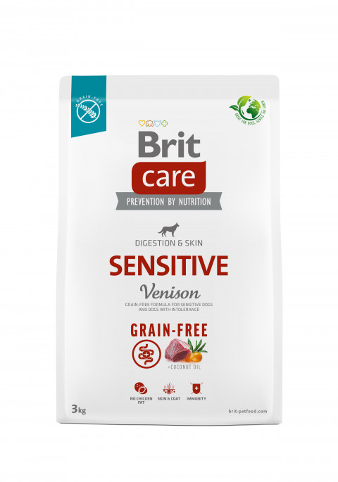 Brit Care Grain-Free Sensitive Venison – sucha karma dla psa - 3 kg - Galeria zdjęcie 2