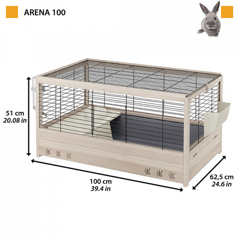FERPLAST Arena 100 - klatka dla świnki morskiej - Galeria zdjęcie 2