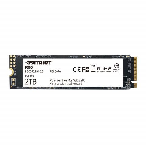Dysk SSD Patriot P300 2TB M2 2280 PCI-Ex4 Gen3 NvME - Galeria zdjęcie 1