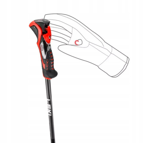 LEKI KIJE 3D AIRFOIL black/red 120 - Galeria zdjęcie 4