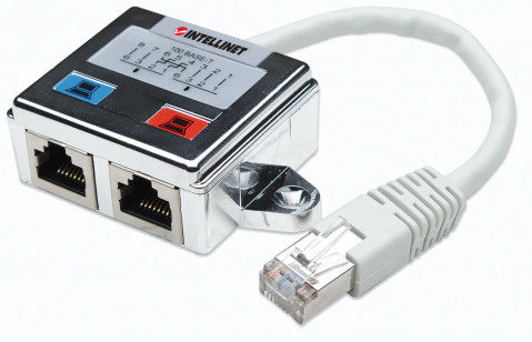 INTELLINET ADAPTER ROZGAŁĘZIACZ LAN RJ45 / 2X RJ45 - Galeria zdjęcie 1