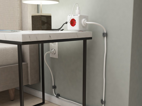 Allocacoc Przedłużacz PowerCube Extended 1.5 m Red - Galeria zdjęcie 3