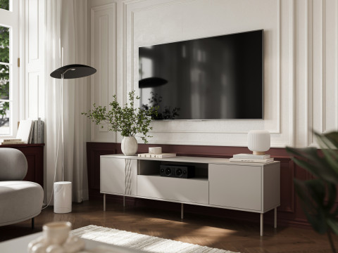 Szafka RTV EF TRESSE 180x40x54,5 kaszmir mat - Galeria zdjęcie 3