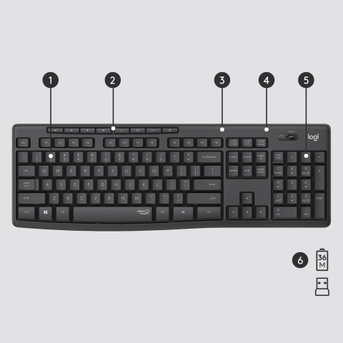 Zestaw LOGITECH MK295 US Silent Wireless - Galeria zdjęcie 6