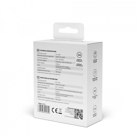 SAVIO TRANSMITER FM BLUETOOTH TR-10 - Galeria zdjęcie 2