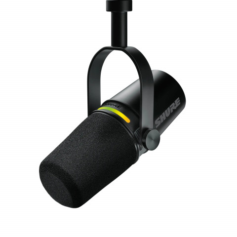 Shure MV7+-K - Mikrofon lektorski/wokalny ze złączem XLR/USB-C Czarny - Galeria zdjęcie 1