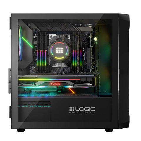 LOGIC OBUDOWA PORTOS ARGB MINI USB 3.0 BLACK - Galeria zdjęcie 12