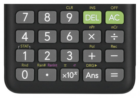CASIO FX-82ESPLUS-2 KALKULATOR NAUKOWY 252 FUNKCJE, 77X162MM, CZARNY, BOX - Galeria zdjęcie 6