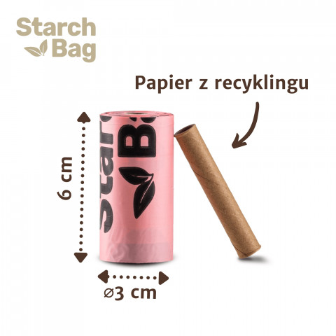 STARCH BAG - bioworki na odchody - 15 szt. - Galeria zdjęcie 2