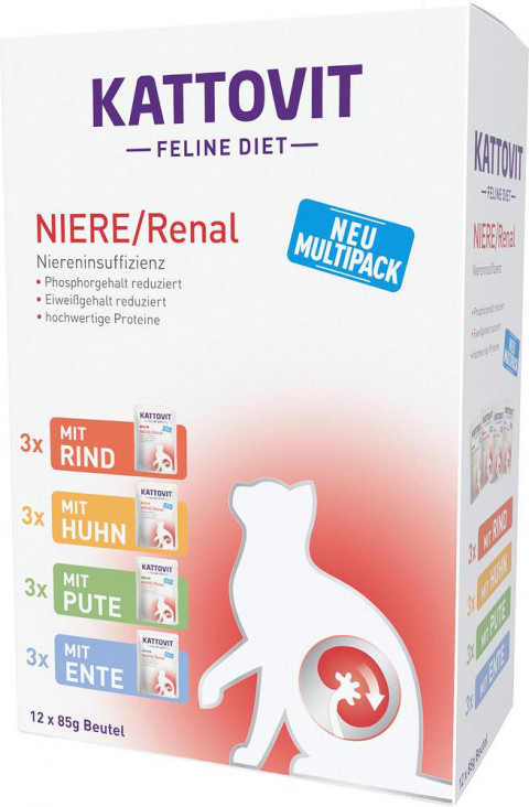 KATTOVIT Feline Diet Niere/Renal - mokra karma dla kota - 12x85 g - Galeria zdjęcie 1