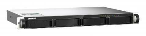 Qnap TS-435XeU-4G, 1U, 4 x 2.5"/3.5" SATA , Marvell Octeon TX2 CN9130 / CN9131 quad-core, 4GB DDR4 SODIMM (Max. 32GB), 2 x 10GbE SFP+, 2 x 2.5GbE, Single PSU (not upgradeable to RP) - Galeria zdjęcie 3