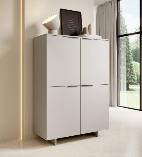Komoda 4D ALMA 100x41,5xH145 kaszmir - Galeria zdjęcie 3