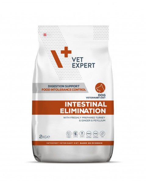 VET EXPERT Veterinary Diet Intestinal Elimination Dog - sucha karma dla psa - 2kg - Galeria zdjęcie 1