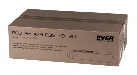 Zasilacz UPS EVER ECO Pro 1000 AVR CDS 19" 2U (Rack; 1000VA) (W/EAVRRM-001K00/00) - Galeria zdjęcie 8