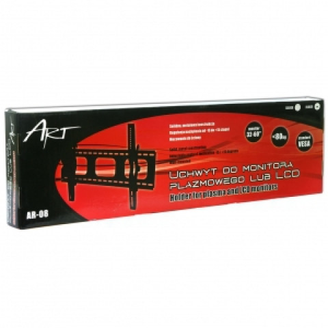 ART UCHWYT DO TV LCD/LED/PLAZMA 32-80" 80KG AR-08 reg. w pionie - Galeria zdjęcie 2