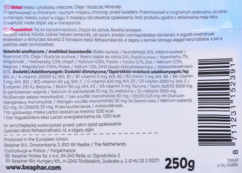 BEAPHAR Lactol - mleko zastępcze dla kota - 250g - Galeria zdjęcie 3