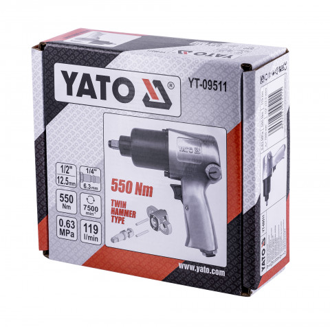 Klucz pneumatyczny 1/2" 550 Nm YT-09511 Yato - Galeria zdjęcie 10