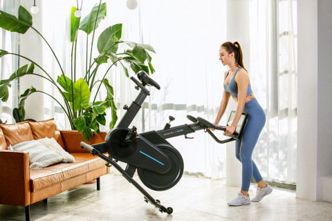 Rower stacjonarny, magnetyczny OVICX Q200X z ekranem dotykowym 15,6" TFT, WIFI bluetooth&app - Galeria zdjęcie 30